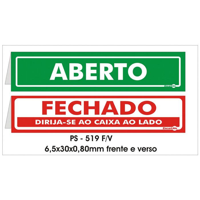 ABERTOFECHADO (Cavalete Frente e Verso) - PS-519FV