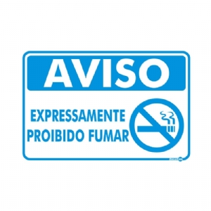 Aviso - Expressamente proibido fumar PR-4026