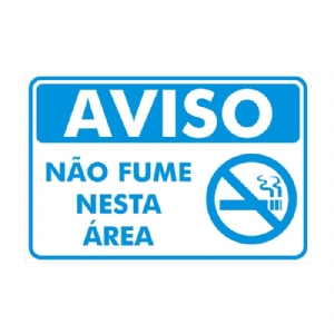 Aviso - Não fume nesta área PR-4004