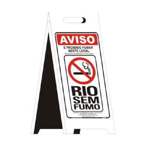 AVISO - É proibido fumar neste local (Rio sem fumo) PD-613