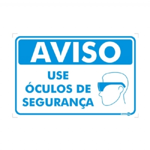 Aviso - Use óculos de segurança PR-4030