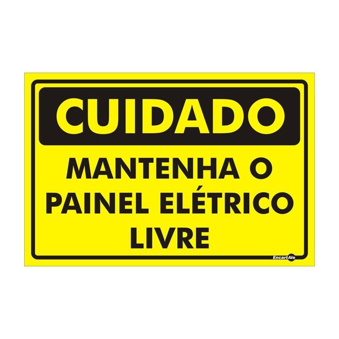 Cuidado - Mantenha o painel elétrico livre PR-3030