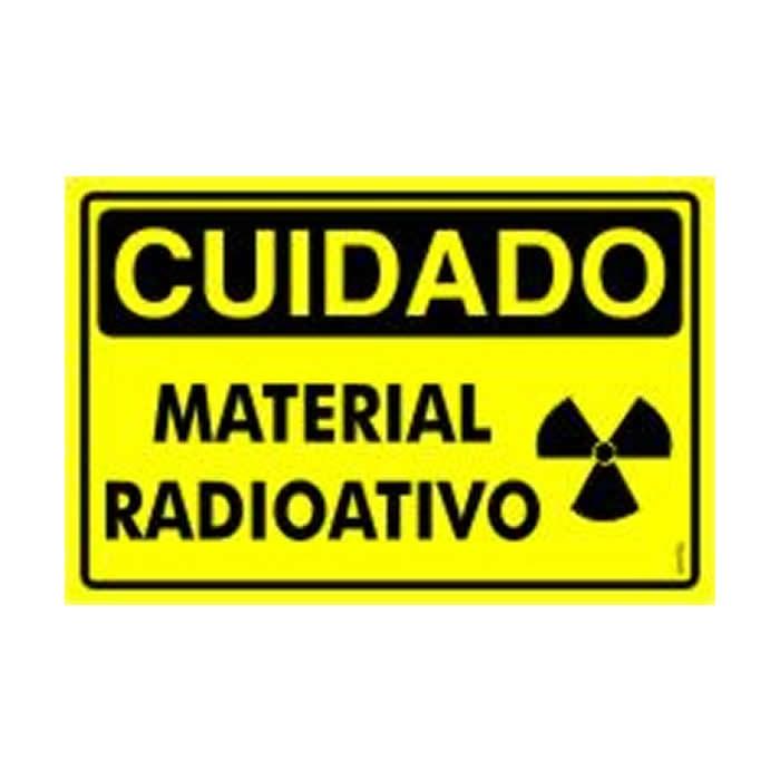 Cuidado - Material Radioativo PR-3012