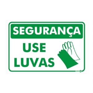 Segurança Use LuvasPR-1003