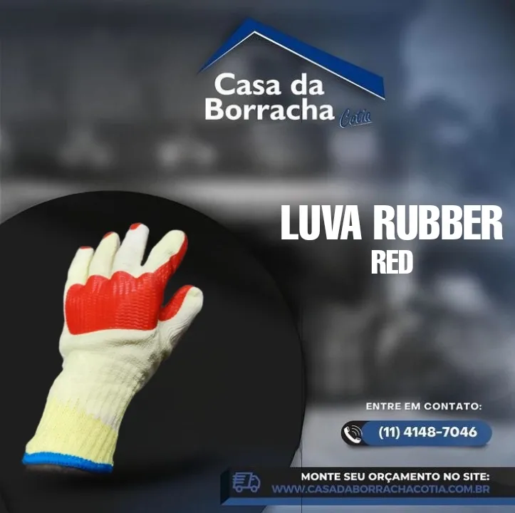 Luva Rubber Red